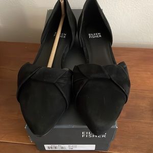 Eileen Fisher suede flats. New